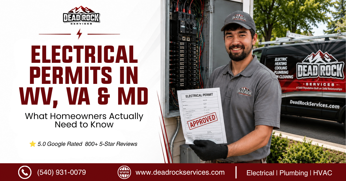 Licensed electrician reviewing an electrical permit and inspection paperwork at a job site