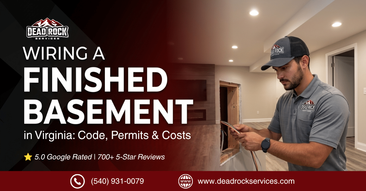 Wiring a Finished Basement in Virginia: Code, Permits & Costs