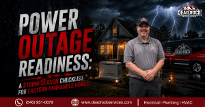 Home prepared for a power outage during storm season in the Eastern Panhandle